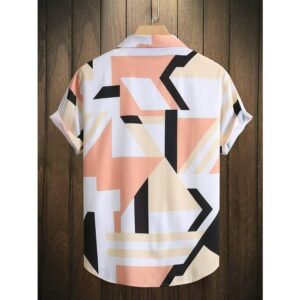 Causal Printed Blended Lycra Shirt for Men