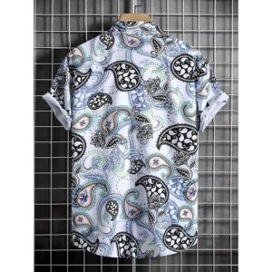 Causal Printed Blended Lycra Shirt for Men