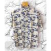 Lycra Printed Half Sleeves Regular Fit Mens Casual Shirt