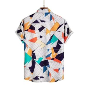 Causal Printed Blended Lycra Shirt for Men