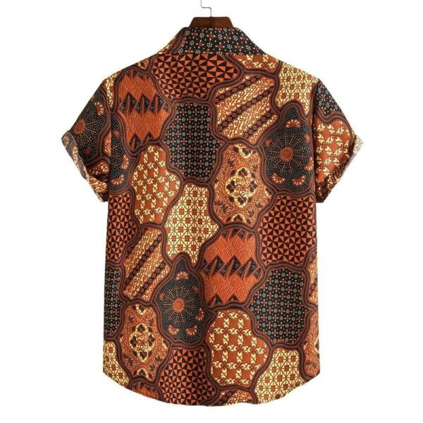 Causal Printed Blended Lycra Shirt for Men