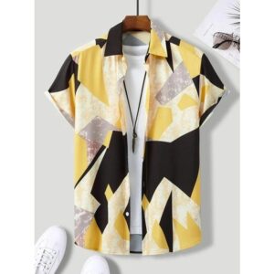 Ultimate Stylish Casual Printed Blended Lycra Shirt for Men