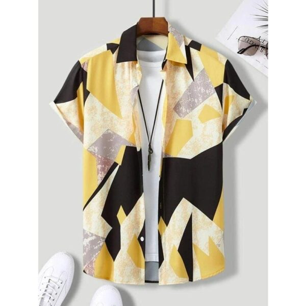 Ultimate Stylish Casual Printed Blended Lycra Shirt for Men