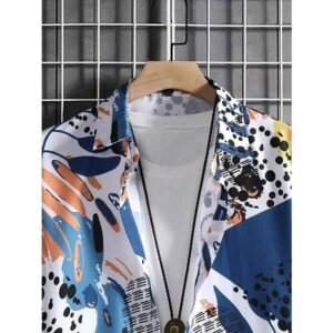 Ultimate Stylish Casual Printed Blended Lycra Shirt for Men