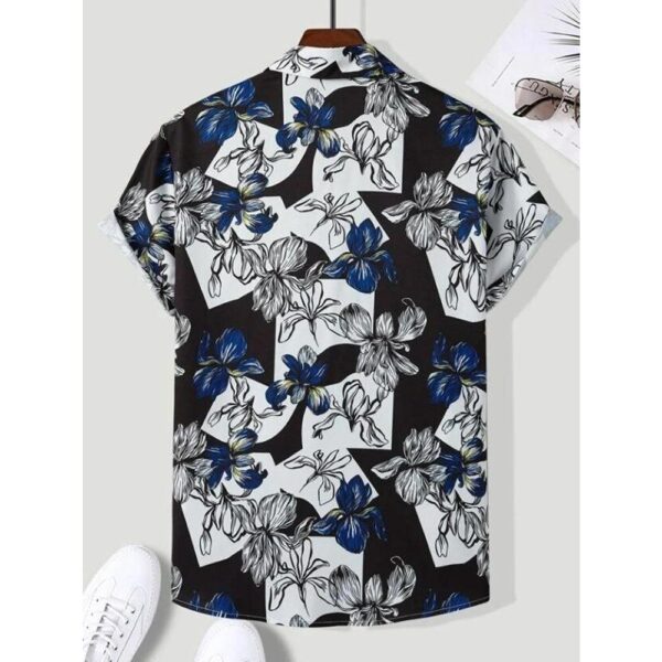 Exquisite Stylish Printed Blended Lycra Shirt for Men