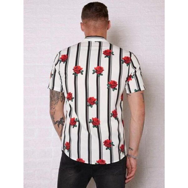 Exquisite Stylish Printed Blended Lycra Shirt for Men