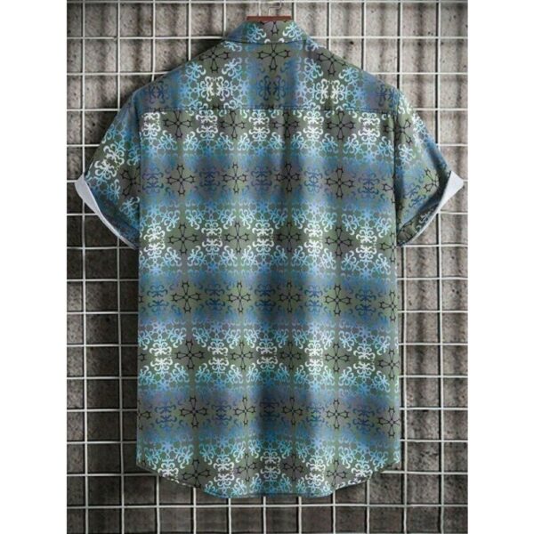 Exquisite Stylish Printed Blended Lycra Shirt for Men