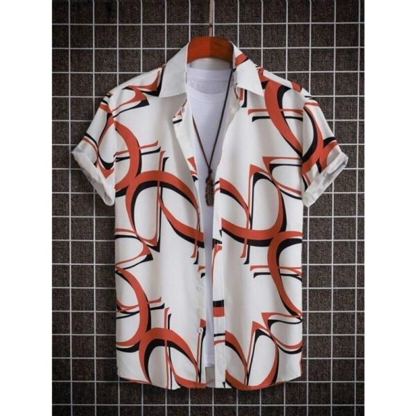 Exquisite Stylish Printed Blended Lycra Shirt for Men