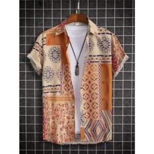 Exclusive Stylish Printed Blended Lycra Shirt for Men