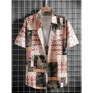 Exclusive Stylish Printed Blended Lycra Shirt for Men