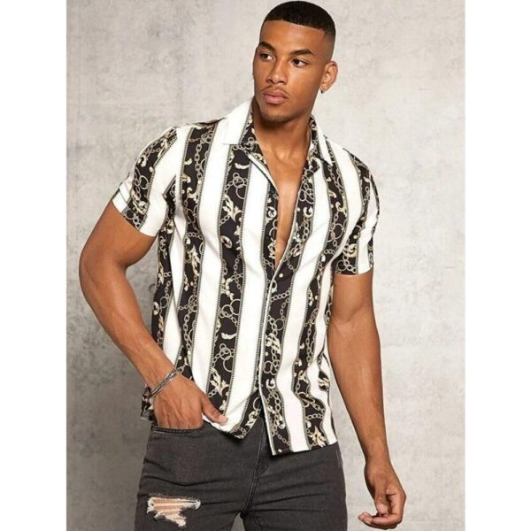 Exclusive Stylish Printed Blended Lycra Shirt for Men