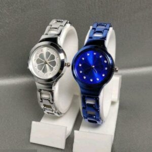 Stainless Steel Analog Watch for Women (Pack of 2)