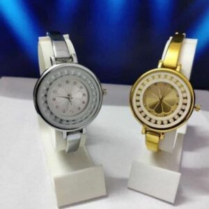 Stainless Steel Analog Watch for Women (Pack of 2)