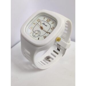 Men's Silicon Analog Watch - White (SK-1630208)