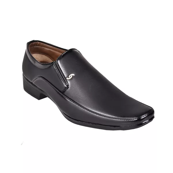 Somugi Black Formal Shoes