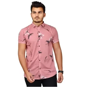  Lycra Printed Men's Shirt